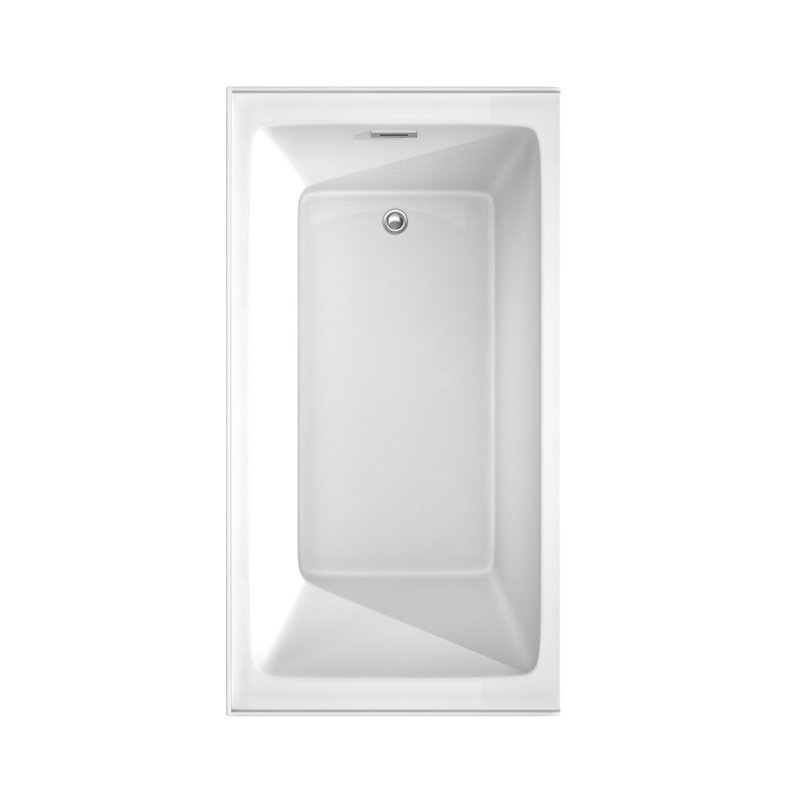 Wyndham Collection Grayley 60'' x 32'' Alcove Soaking Acrylic Bathtub